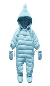 Baby Coveralls Rompers vinter tjocka pojkar kostym flickor varm spädbarn snöar baby bär nyfödda ner kläder utomhuskläder2285801