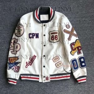 コットン刺繍厚のアメリカのヴェステ・デ・野球のジャケット