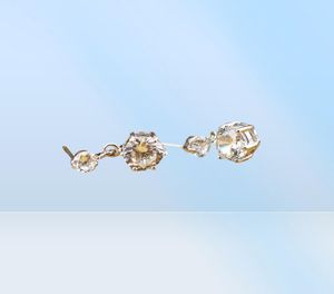 Yhamni Luxury 925 Sterling Silver smycken Hearts Arrows Cut 1 Carat Cz Diamond Stud Earring Wedding Earrings For Women ED0649185130