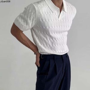 Fashion Brand Summer Checkered Short Sleeved Sexy Shirt Elastic Fit Collar Blackwvve