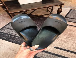 New Color Paris Luxury Designer Sliders Mens Womens Summer Sandals Beach Slide Slippers Ladies Flip Flops Loafers Sky Blue Chaussu8806583