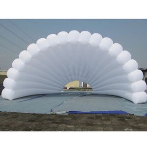 Wholesale Outdoor White Uppblåsbart scenomslagstält Giant Shell Dome Air Roof Marquee för musikkonsertevenemang 001