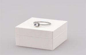 Ny Real 925 Sterling Silver Cz Diamond Ring med original Box Set Fit Style Wedding Ring Engagement Smycken för kvinnor GIR250X7375014