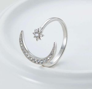 Nachahmung Sier personalisierter Sonnen- und Mond -Hexagon Ring Women039s Juwely3025295