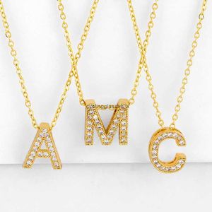 2024 New accessories 26 English letters Necklace net red diamond letter pendant Lovers nkq03