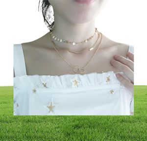 Pameng Silver Color Color Coler Choker Necklace for Women Collier Femmeファッションジュエリーゴールドカラー2537945