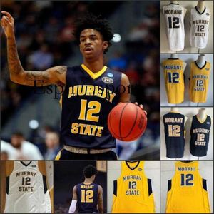 T9 Murray State Racers 12 Ja Morant Jersey Temetrius Jamel OVC Ohio Valley NCAA College Basketballs Wears University Shird S-XXXL