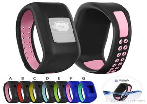 Färgglad silikonrem för garmin vivofit jrjr2vivofit 3 smart klocka ersätta armbandstillbehör NK dubbla färger för Garmin JR5142084