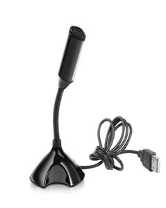 Mikrofoner USB -mikrofon för bärbar dator och datorer Justerbar studio Singing Gaming Streaming Mikrofon Stand Mic med Holder Desk2119727