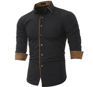 Autumn Spring Male Long Sleeve Stylish Slim Fit Dress Shirts Storlek M L XL XXL XXXL MEN039S CASUAL KLÄDER4001174