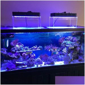 成長ライトFLスペクトルLED水族館ライトBluetoothコントロール調光型海洋造りの水槽植物ドロップデリバリー照明IND DHSLC