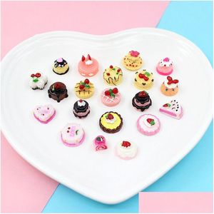 Hantverksverktyg 100 st cake cake dollhouse miniature mat dessert modeller dekor låtsas spela mini kök toppers 1281 droppleverans hem garde dh4yz