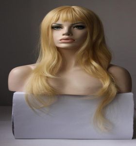 Pełne koronkowe peruki Alyssa Brazylijska prosta 613 Blond Kolor z dziecięcymi włosami Virgin Hair 100 Pełne koronkowe peruki ludzkie włosy jedwab N8848026