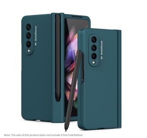 Case di telefono per Samsung Galaxy Z Fold3 5G con S Pen Shot Porta della cerniera Cover piega 3 PC Schermata anteriore Glass7908766