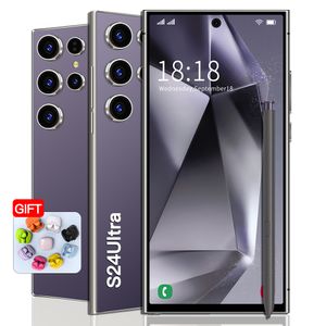 7,3 cala 5G S24 Ultra telefon komórkowy Odblokowany ekran dotykowy ekran Android Smart 13 System S24 Android Smartphone Camera Telefon HD Wyświetlacz Rozpoznanie twarzy 1TB