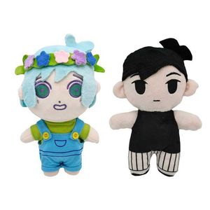 Dockor uppsättning av 2 st omori plysch docka soliga basilika plushie leksak fylld figur mjuk modell dekoration kostym rekvisit fans barn födelsedagspresent g240529