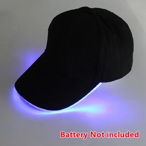 Mode blinkande baseball cap justerbar led ljus hip-hop luminös hatt kty bar fest idrott rolig evenemang natt belysning cap 240510