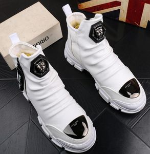 New Black Gold Madman Lion أحذية عارضة أزياء MACHULINE MEN039S أحذية غير رسمية تمتص شباب الأحذية الناعمة ذات الجودة العالية B58054809