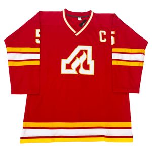 Атланта Flames Retro хоккей Джерси Винтаж обычай любое имя и номер Cyhjersey