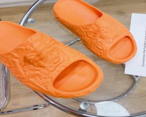 Designer Women Slides Sandal Flat Mule Slipper Patent Canvas Beach Sandals Rubber Soles Summer Flip Flops With 05165634311