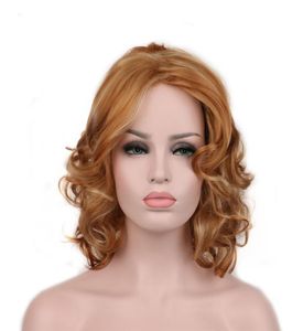 Wig American Blonde Curly Short Blonde Mixed Adult Costume Accessory Novelties8595694