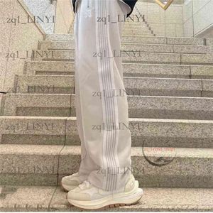 White Stripe Needles Sweatpants Men Women High Quality Embroidered Butterfly AWGE Needles Track Pants sweatpants XS-5XL 450