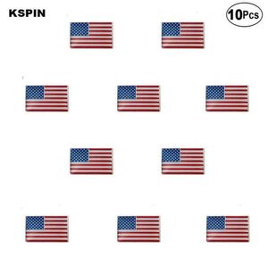 ABD bayrağı yaka pimi rozeti broş pimleri rozetleri 10pcs lot07618403
