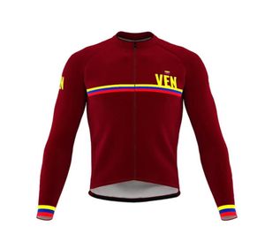 레이싱 자켓 겨울 열전류 men039s 레드 베네수엘라 maillots ciclismo 긴 슬리브 사이클링 저지 셔츠 mtb 산악 bik3264866