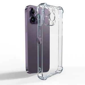 الحالات الفاخرة Clear Clashproof Case for iPhone 15 14 13 12 11 Pro Max Phone Cover على iPhone 13 12 Mini X XR XS 8 14 15 Plus Back Cover