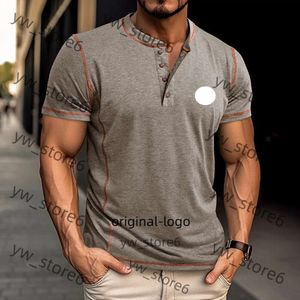 Monclar Shirt Summer Europe and America krótkie rękawowe koszulka męska za okrągła szyja blok kolorowy Monclar top t-shirt męskie odzież 436c