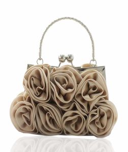 Moda Women039s Bolsa Rosa Flor Sólida Bolsa Casual Festa de Festas de Casamento Bolsas de Casamento de Luxuja Mulheres Bolsa Bag9098267