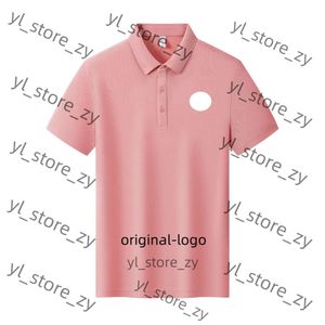 monclar shirt Men's short sleeved T-shirt summer pearl cotton polo shirt youth men's clothing solid monclar color simple and casual upper body e34b