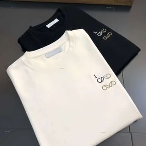 new t shirt designer t shirt loeweshirt Embroidery Top Quality Cotton Short Sleeve Luxury Streetwear Tshirts