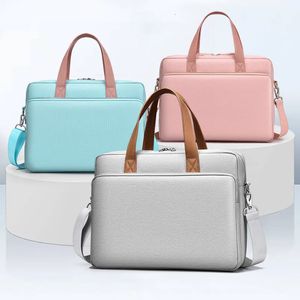 Shockper -надежный мешок для ноутбука Messenger 1415,6 Дюймовый портфель Man Lady Pleack Case для Macbook Notebook Computer PC Bag 240530