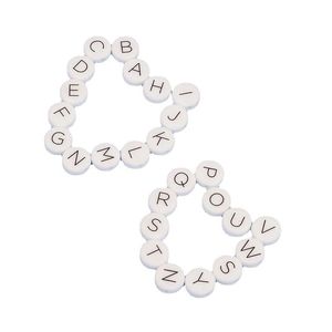 Other Round Shape Sile Alphabet Beads 12Mm Letters Teething Loose For Diy Infant Pacifier Chian Chewlry Drop Delivery Jewelry Dharl