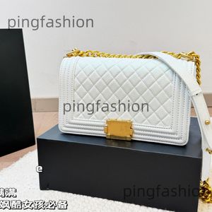 10A High quality Designer Bags for Woman Luggage Accessories white patent Real leather Fashion Shoulder handbags cross body bag C7582# size 25*14 cm Women's Handbag