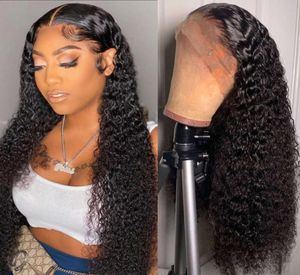 Jerry Curl 13x4 Lace Front Bront Kinky Curly Deep Huser Hair Birzilian Bird Virgin