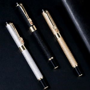 High quality classic JFK black/silver/golden/blue/Beige Roller Ballpoint pen Business office stationery promotional writing Business Gift ink pen