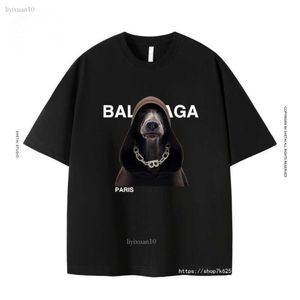 Koszula Balanga Designer T Shirt Xinyi Trading Company Paris Baleencigaa Masowa marka B Doberman krótkie rękawowe koszulka do męskiej drukowanej luksusowej koszuli C4F