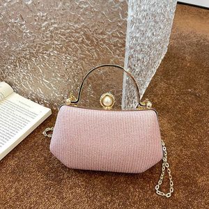 Luxury designer women Evening Bags popular niche handbag women's bag summer new chain crossbody bag unique hand-held gold bag