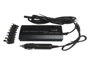 Wtyczki inteligentnej zasilania Pełna wielofunkcyjna laptop ładowarka Universal 120W Car DC Notebook AC AC UE Plug 2211149990433