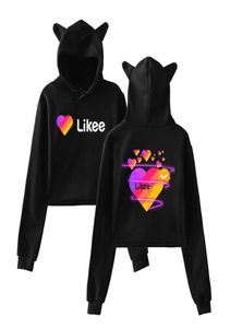 Like hoodie sweatshirt casual flickor kvinnor hooded pullover länge ärm Ryssland stil like app like hip hop hoodie kläder topp 1019020720