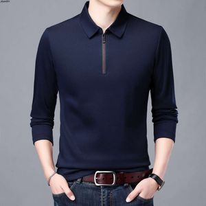 Fashion Spring and Autumn Business Long Sleeve Pullover Bottoming Shirt Mens Long Sleeve