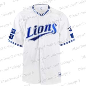Camisetas masculinas Os recém-chegados leões de beisebol sul-coreano 2024 Jersey de beisebol supera a dos principais jogadores de crianças/adultos T240531