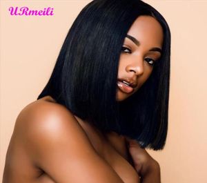 short human hair lace front wig Brazilian human hair ombre wigs for black women T1BBurgundy 613 blonde full lace wig human hair9168643