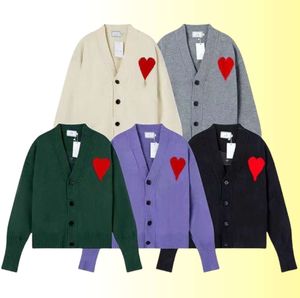 Cardigan Designer suéter Mulheres suéteres femininos 420g Pano de qualidade Unissex Padrões de coração Design de luxo por atacado 2 peças 10% de desconto em alta qualidade