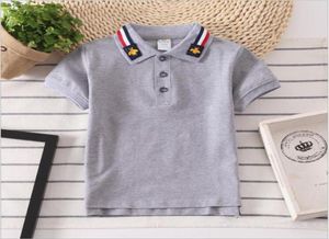 素敵な男の子の女の子のコットンTシャツ夏のキッズ半袖Tshirt子供カジュアルターンダウンカラーシャツチャイルドトップティーCH4998497
