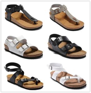 Yara maschile da donna pantofole di sughero sandali sandali sandali designer di pelle di pelle casual flip flip flip eu2650258