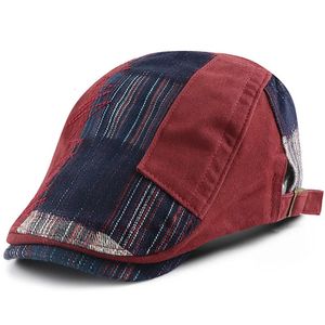 İlkbahar ve Yaz Yüksek Kaliteli Pamuk Ivy Cap Dad Sıradan Bere Bayanlar Moda Newsboy Caps Man Ressam Şapkası 240601