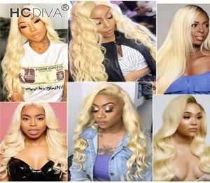 613 Blonde Human Hair Wigs 131 Deep Middle Part Lace Front Wigs Brazilian Virgin Straight Body Wave Deep Curl Kinky Straight 150187033440